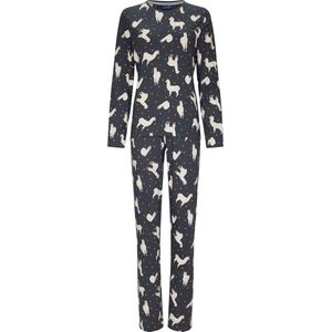 Grijze dames pyjama lamas Ally - Grijs - Maat - 38
