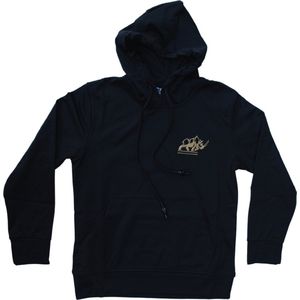 KAET - hoodie - unisex - zwart - maat -13/14 - 164 - outdoor - sportief - trui met capuchon - zacht gevoerd