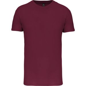 Wijnrood T-shirt met ronde hals merk Kariban maat 4XL