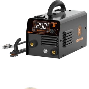 Hzxvogen - Lasmachine - Elektrische Lasser - 3 in 1 - Halfautomatische MMA Mig Lasmachine - Inverter Welder Synergy Tool - Non Gas - Voor Gasloos IJzer Solderen - Zwart - Set 2