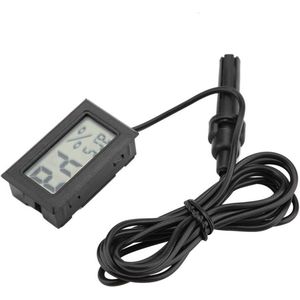 Mini hygrometer thermometer met ingebouwde LCD digitale vochtigheidsmeter en externe sonde