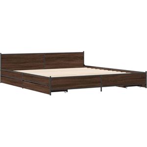 vidaXL-Bedframe-met-lades-bewerkt-hout-bruineikenkleurig-180x200-cm