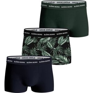 Björn Borg Cotton Stretch trunks - heren boxers korte pijp (3-pack) - multicolor - Maat: XL