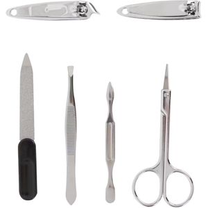 Beauty Star Manicure Set - 6 Delig Nagelverzorgingsset Nagelknipperset Nagelvijlset