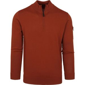 Suitable Half Zip Trui Brique - Maat XXL - Heren - Schipperstrui