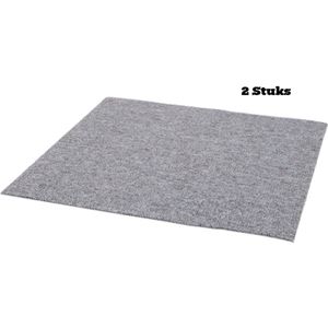 2 Stuks Tapijttegel 50 x 50 cm - Antraciet