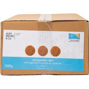 Stroopwafels Mini Verpakte Koekjes Alex Meijer Doos 150 Stuks Koffiekoekjes
