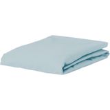 ESSENZA Premium Percale Hoeslaken Blauw - 80x200 cm