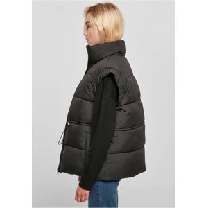 Urban Classics - Waisted Puffer Vest Mouwloos jacket - L - Zwart