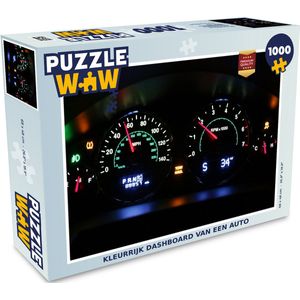 Puzzel Kleurrijk dashboard van een auto - Legpuzzel - Puzzel 1000 stukjes volwassenen