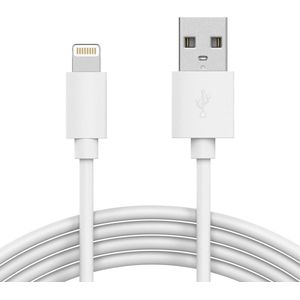 iPhone kabel USB naar Lightning Wit- iPhone Apple Oplaadkabel - Ondersteunt snelladen - Geschikt voor iPhone / iPad / Airpods - 1m