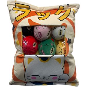 Tokyo Bag (Assortiment van 6 Maneki Neko Mini-Plushes)