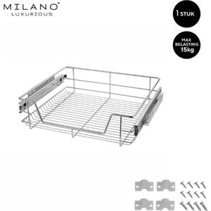 Milano Luxurious®- Schuiflades keukenkast – Lade Organizer – Draadmanden – Opberger - Opbergsysteem – 50 cm