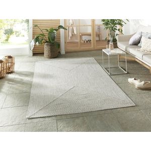 Flycarpets Binnen & Buitenkleed vloerkleed - Trenzado - Licht Gemeleerd - 80x150 cm