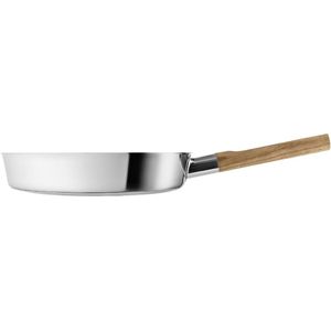 Eva Solo - Nordic Kitchen Stainless Steel Slip-Let Non-Stick Koekenpan Ø 28 cm - Roestvast Staal - Zilver
