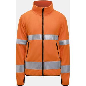 Jobman 5502 Hi-Vis Fleece Jacket 65550275 - Oranje - 3XL