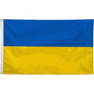 VlagDirect - Oekraïense vlag - Oekraïne vlag - 90 x 150 cm.