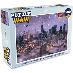 Puzzel Sneeuw in Toronto - Legpuzzel - Puzzel 500 stukjes