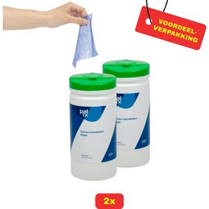 2x Desinfectiedoekjes Pal TX Groot formaat - 2x 150 stuks - Voordeelverpakking!