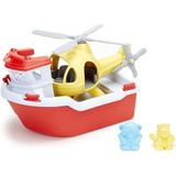 Speelgoed reddingsboot met helicopter - Green Toys
