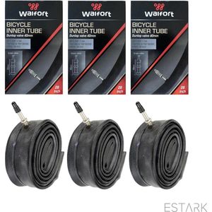 ESTARK® - 3 x Binnenband 28 inch / 28"" voor de Fiets / Dunlop Ventiel / Racefiets / Mountainbike / 40 mm / Band 40 / 30 - 622 Wiel / 28 * 1 5/8 * 1 3/8 / 28 "" (A)