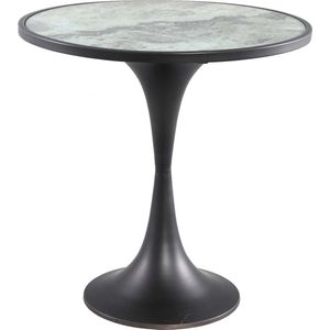 PTMD Laiko Ronde Bijzettafel - H45 x Ø45 cm - Metaal - Wit