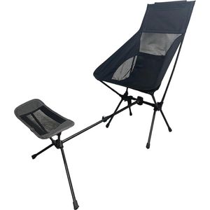 Opvouwbare Campingstoel met Hoge Rugleuning - Ultr licht, Inklapbaar, Draagtas, 150 kg Capaciteit voor Tuin, Picknick & Wandelen