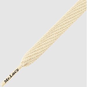 Mr.Lacy Veter Flatties Cream 130cm lang 10mm breed