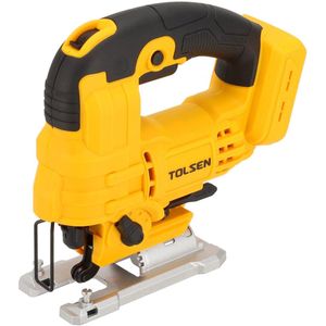 Tolsen Decoupeerzaag op Accu 20V Li-ion Brushless Industrial - Slaglengte: 23 mm - Geïntegreerde LED - voor hout, metaal en kunststof - incl. accessoires - Losse body (geleverd zonder accu en lader)