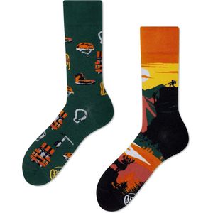 Many Mornings unisex sokken - Mountain Time - Unisex - Maat: 39 - 42