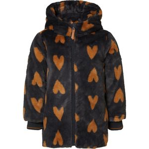 Noppies Girls Jacket Alva all over print Meisjes Jas - Asphalt - Maat 92