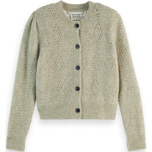 Scotch & Soda BOUCL CREW NECK CARDIGAN Dames Trui - Maat M