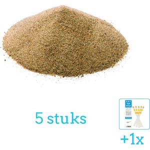 Comfortpool Filterzand 25kg - 5 stuks - Voordeelverpakking - Inclusief WAYS Testrips (1 stuks) - Geschikt voor Intex en Bestway Zandfilterpomp