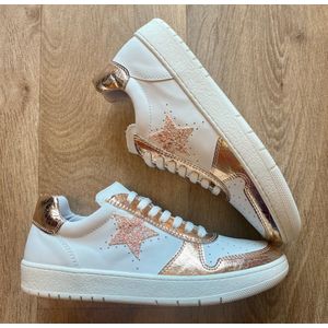 Lunella sneaker wit/goud maat 27