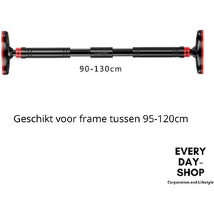 Pull Up Bar - Optrekstang - Voor In Deur - Thuis Workout - Fitness Apparatuur & Accessoires - Verstelbaar 90 Tot 130cm