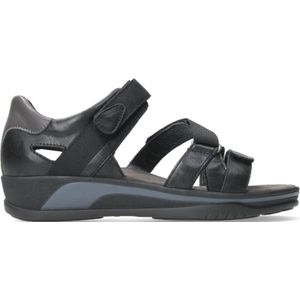 Wolky Sandalen Desh zwart leer