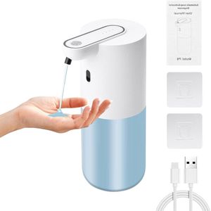 Automatische zeepdispenser met sensor - 4-traps instelling 400 ml voor badkamer keuken (gel)