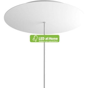 LEDatHOME - Ronde XXL  1-gats met 4 zijgaten plafondkap - 400 mm – Maak of ontwerp zelf je hanglamp – Onze adviseurs helpen je graag.