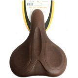 Selle Comfort zadel E-Bike Soft medium bruin met handvat, zonder strop (hangverpakking).