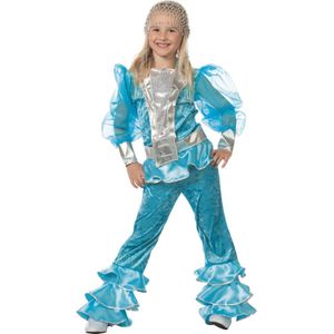 Carnavalskleding Mama Mia Abba meisje aqua Maat 152