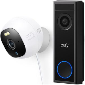 eufy C30 2K Draadloze Video Deurbelset 2K FHD - Accu + E220 2K solocam met 24/7 opname - kan ook zonder Homebase