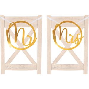 Amscan - Just Married - Stoeldecoratie MR and MRS