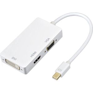 Thunderbolt Mini Displayport 3-in-1 Splitter naar VGA & HDMI & DVI