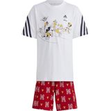 adidas Sportswear adidas x Disney Mickey Mouse T-shirt Set - Kinderen - Wit - 110