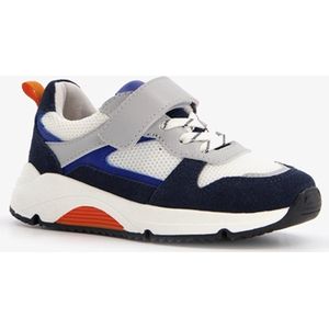 TwoDay leren jongens sneakers wit/blauw - Maat 31