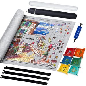 Puzzelmat voor 3000 stukjes - Draagbare opslagmat voor puzzels tot 3000, inclusief sorteerschaal