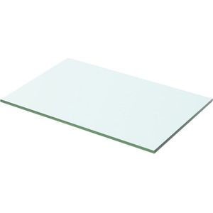 vidaXL Schappen - 2 stuks - 50x25 cm - Transparant Glas Glazen Schap - Wandplank - Vitrinekast - Displayrek - Transparant Glas