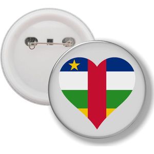 Button Met Speld - Hart Vlag Afrikaanse Republiek