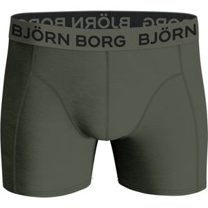 Björn Borg Cotton Stretch boxers - heren boxers normale lengte (1-pack) - groen - Maat: XXL