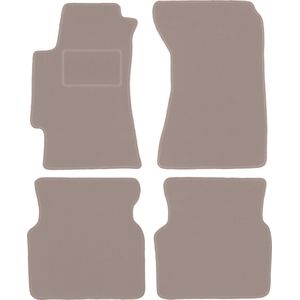 Beige veloursmatten voor: Subaru Impreza II GD sedan, stationwagen (2000-2007)